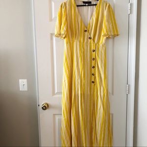 Francesca’s Yellow Maxi Dress